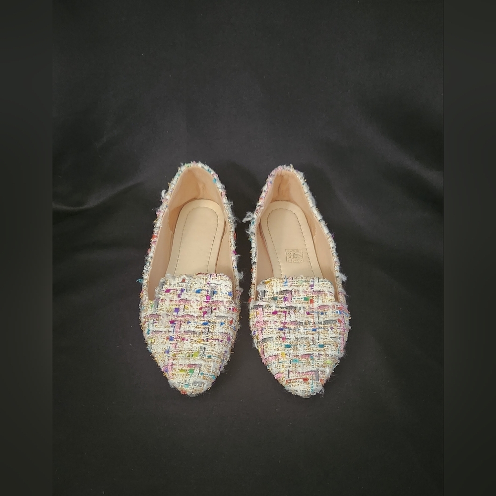 Women's Tweed Multicolor Loafers - Picture 5 of 16